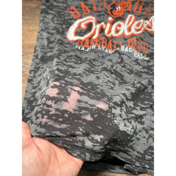 Baltimore Orioles Women's / Juniors Sheer Shirt - Size Large Black & Orange - Picture 2 of 6